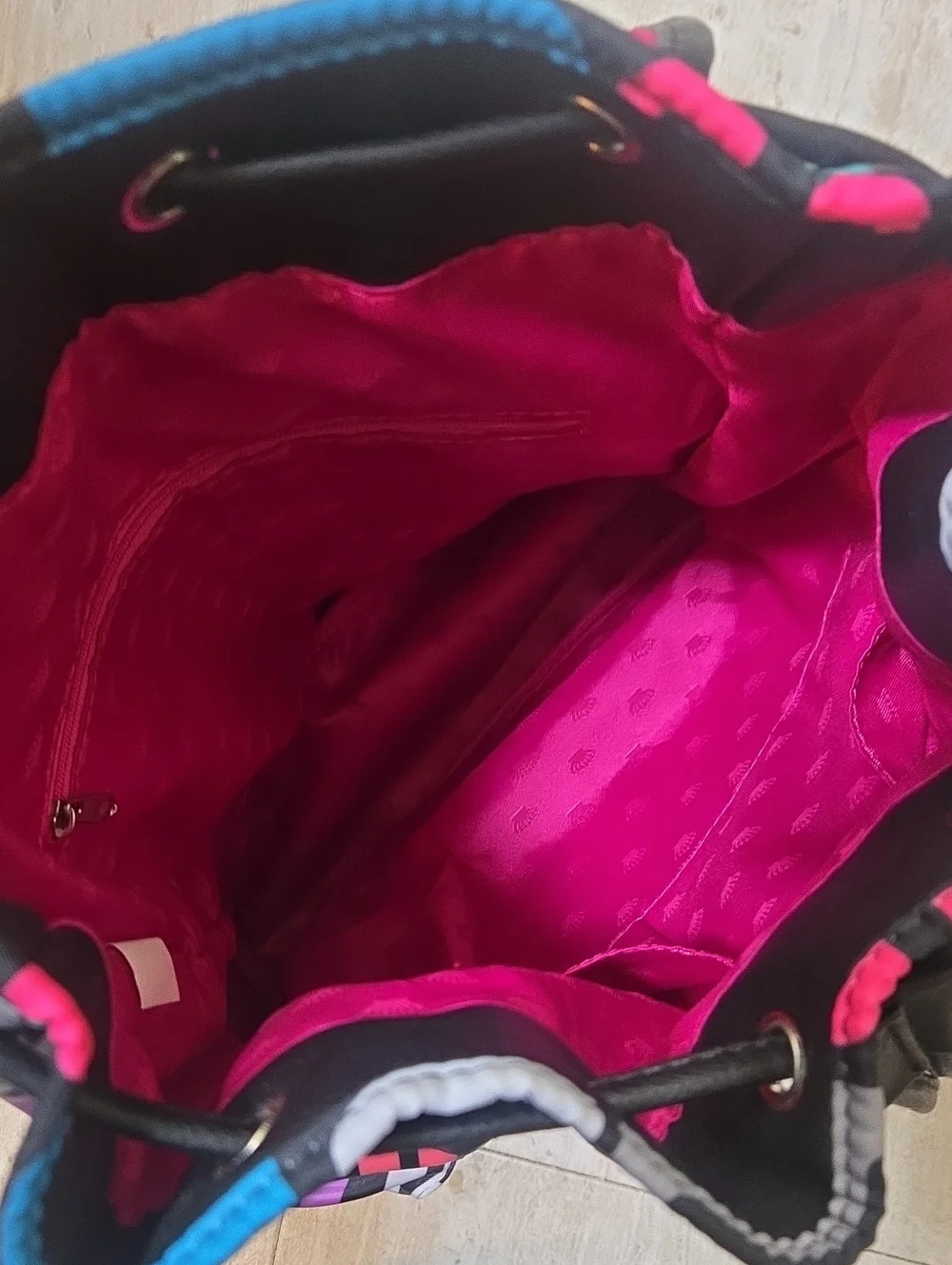 Juicy Couture Multi-Color Signature Multi-Zipper Backpack